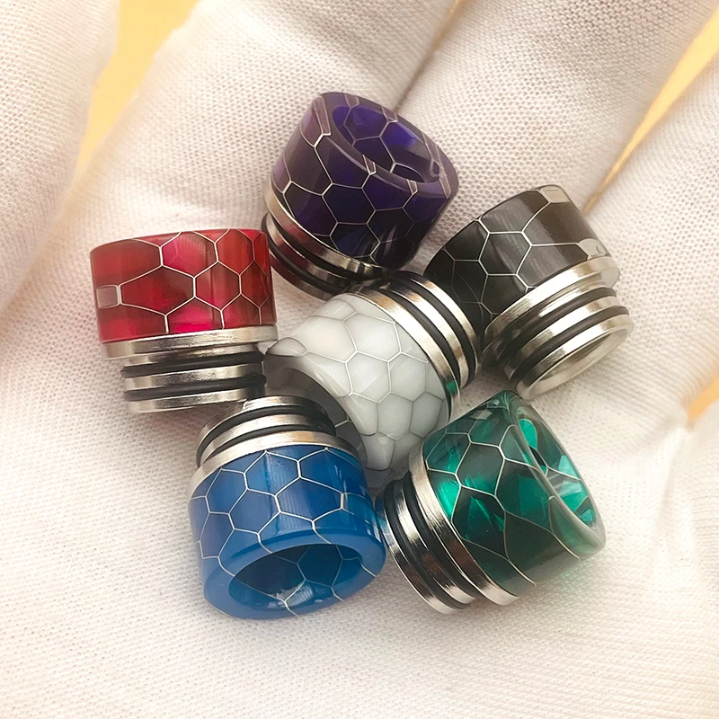 Snakeskin Epoxy Resin 810 Drip Tips Mouthpiece for TFV12 Prince Tank Dead Rabbit/Zeus x /Kylin RTA Tank Accessories