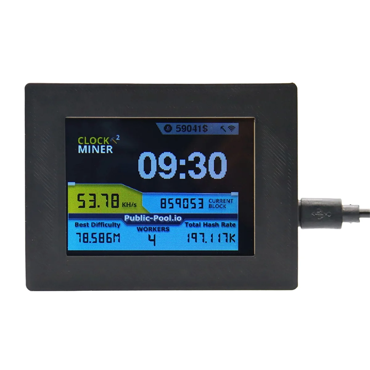 L33A_Nerdminer V2 Miner 56KH/S 2.8 Polegadas Display LCD Bitcoin Solo Miner Nerd Miner BTC Lottery Miner