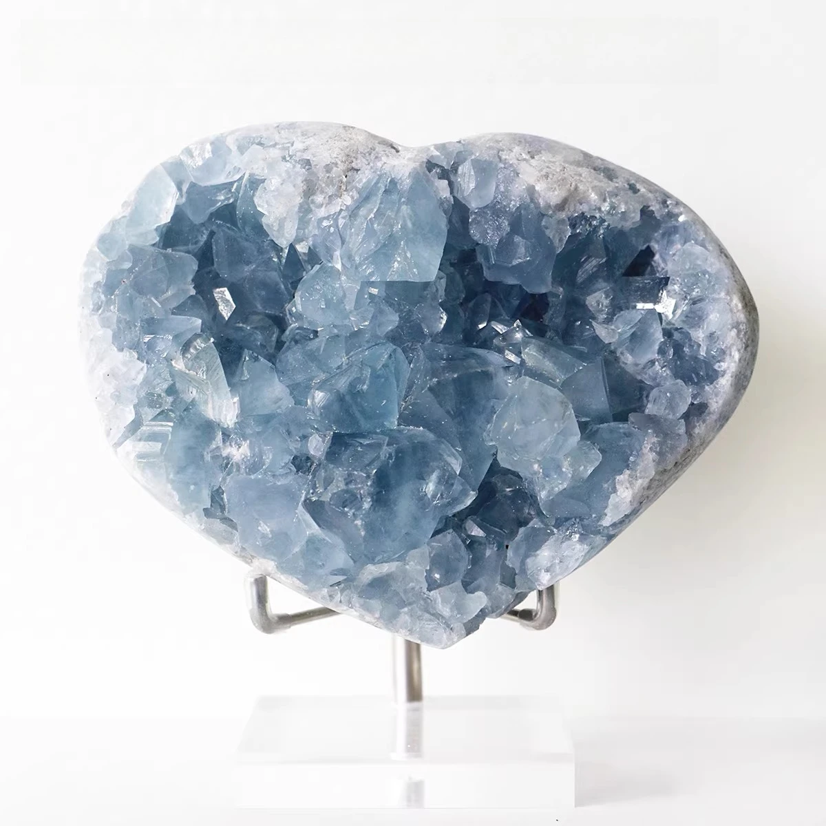 crystal cluster blue crystal cave rough stone ornament couple gift office living room purification magnetic field balance
