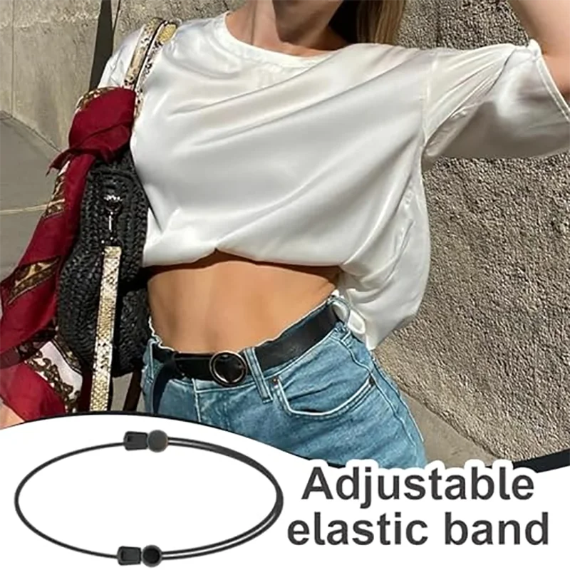 3pcs Elastic Adjustable Belt with Shirt to Change Clothing Style, Stretch and Adjust Cutting Tools, Clothing Accessories Belt