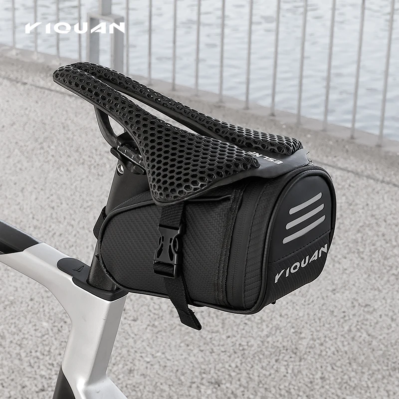 Rainproof Bike Saddle Bag Reflective MTB Road Bicycle Tail Bag Small Storage Cycling Seat Tail Rear Tool Pouch Bag Bicycle Bag