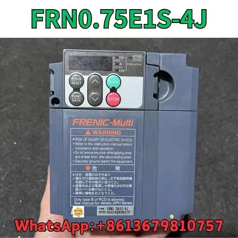 

Used Frequency converter FRN0.75E1S-4J test OK Fast Shipping