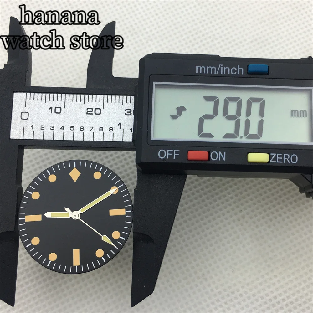 قرص معقم بليجر ، 29 ، أسود وأبيض ، أصفر ، nh35 ، nh36 ، tp5000 ، eta2824 ، أنا ، ميوتا ، 821a ، Mingzhu DG2813 ، حركة