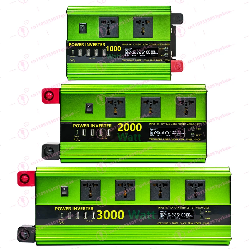 3000W Improved Sine Wave Inverter 12V24V 220V for Solar System Household Backup Power Supply