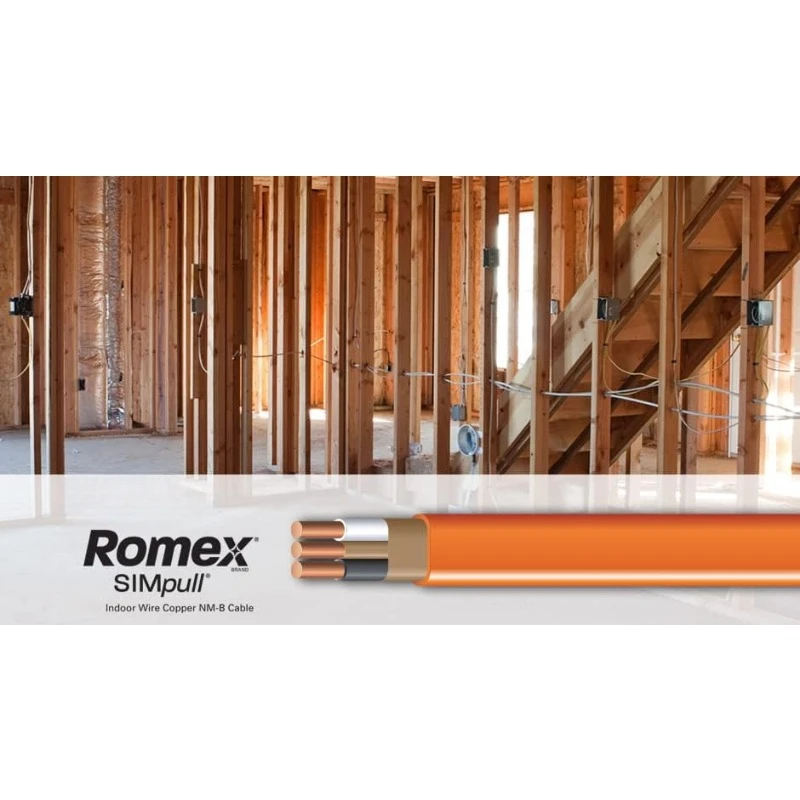 home.Romex Brand Simpull Solid Indoor 10/2 W/G NMB Cable 50ft coil - SW# 28829022