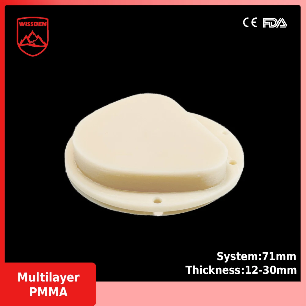 

ON SALE-Wissden Multilayer PMMA Blocks 71,13/16/20mm Dental Lab Materials AG System CAD/CAM