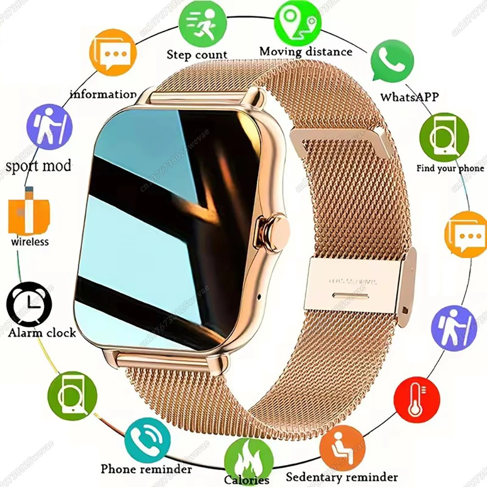 

New Smart Watch Men Women Waterproof SmartWatch Faces Bluetooth Call Health Monitor Sports Fitness Watches For Android iOS 2025