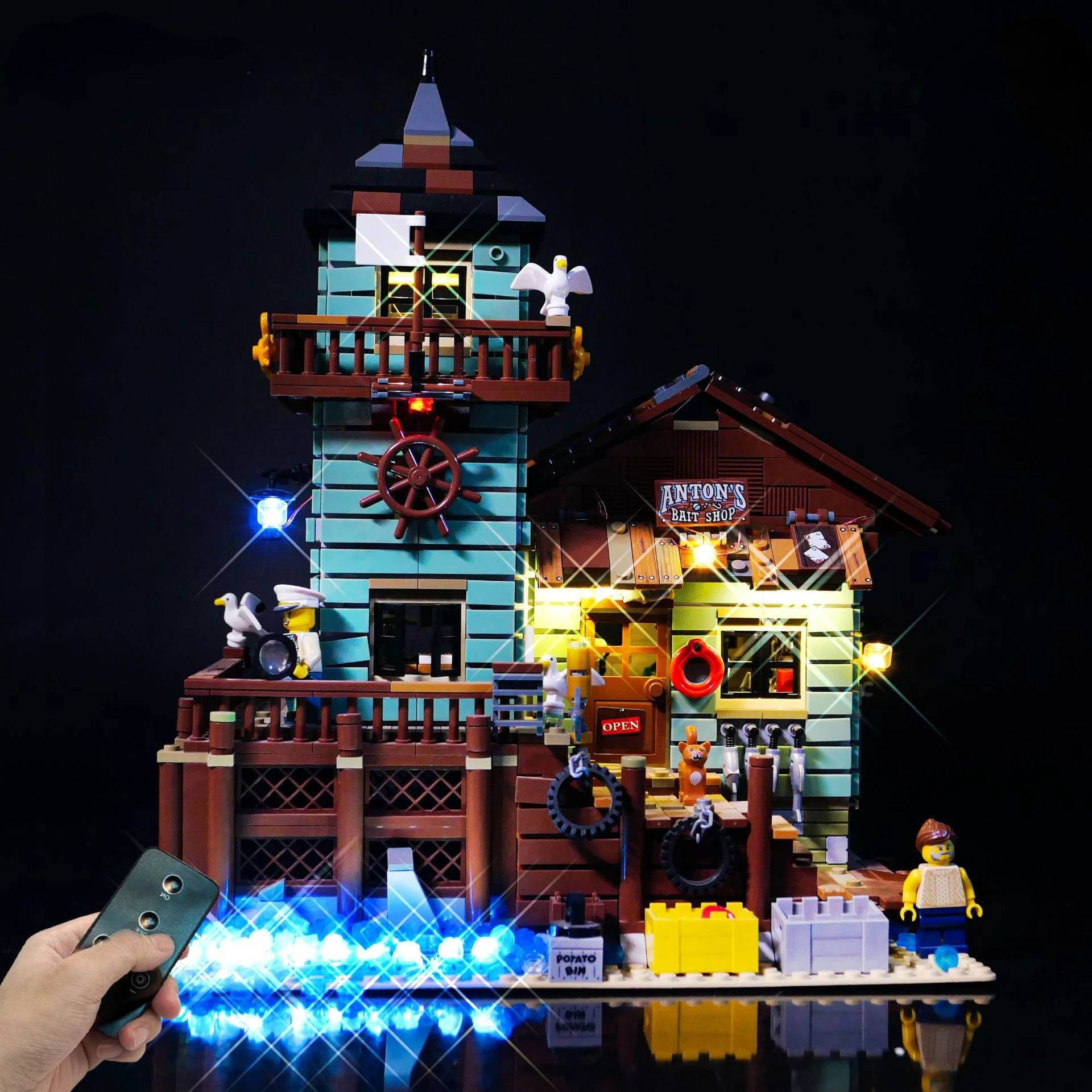 

Not Included Building Blocks LED Light Kit for Old Fishing Store 21310 City Bricks DIY Lamp Toys Set