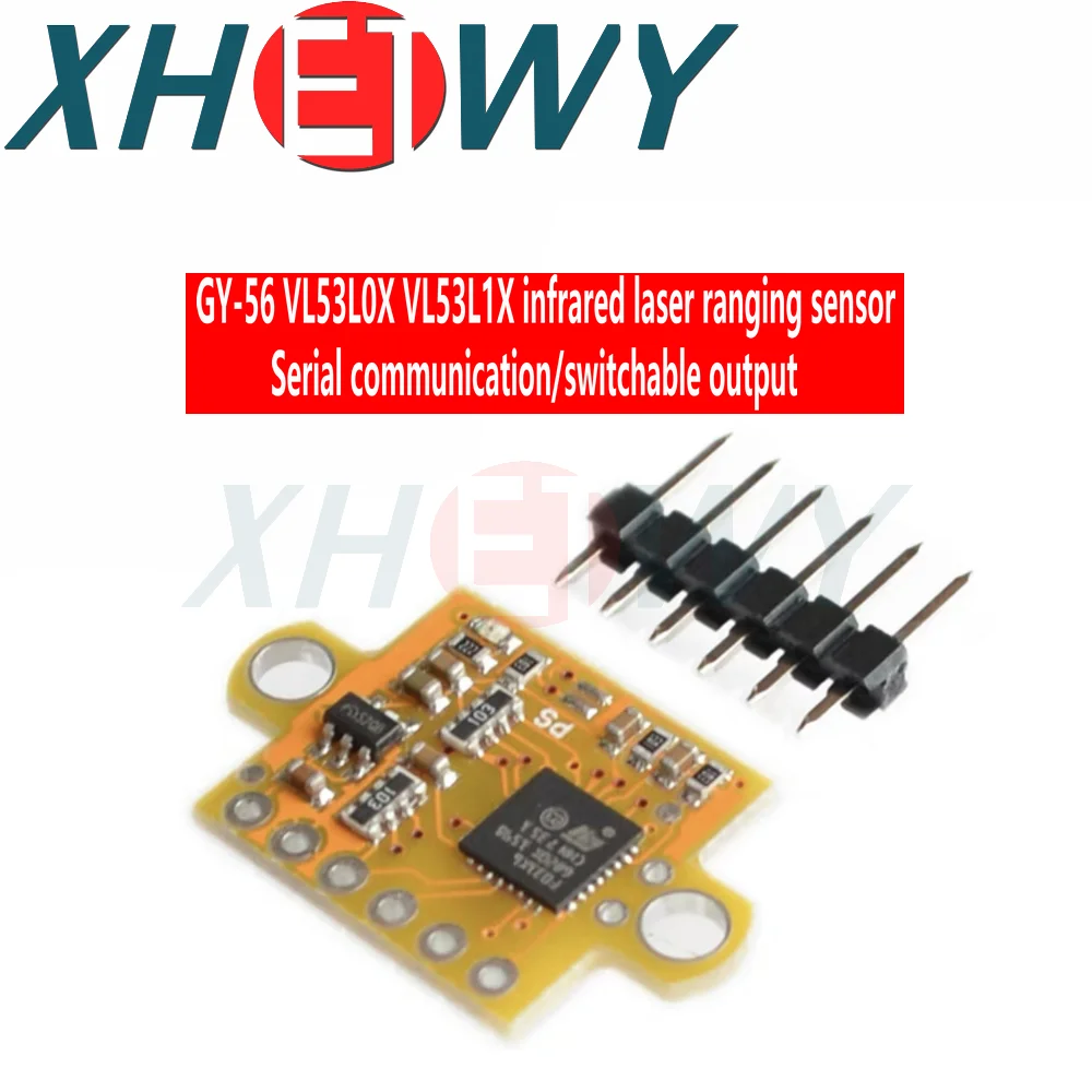 Módulo de Sensor de medición de distancia láser infrarrojo, comunicación en serie, salida conmutable, GY-56, VL53L0X, VL53L1X