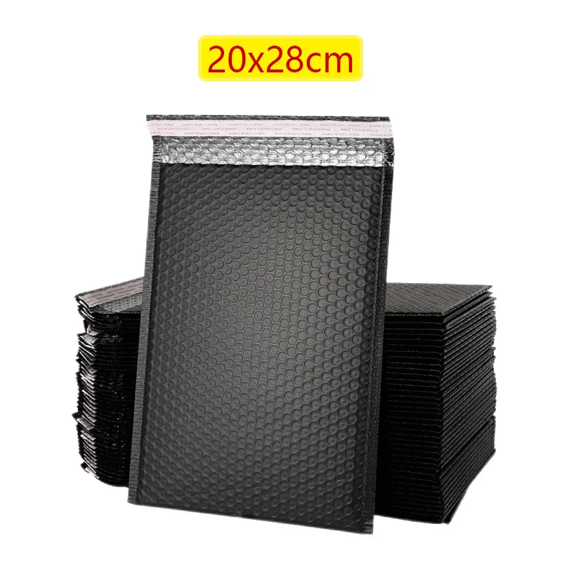 50 Teile/los Schwarz Schaum Umschlag Taschen Selbst Dichtung Blase Mailer Gepolsterte Umschläge Geschenk Blase Mailing Tasche Versand Pakete Tasche