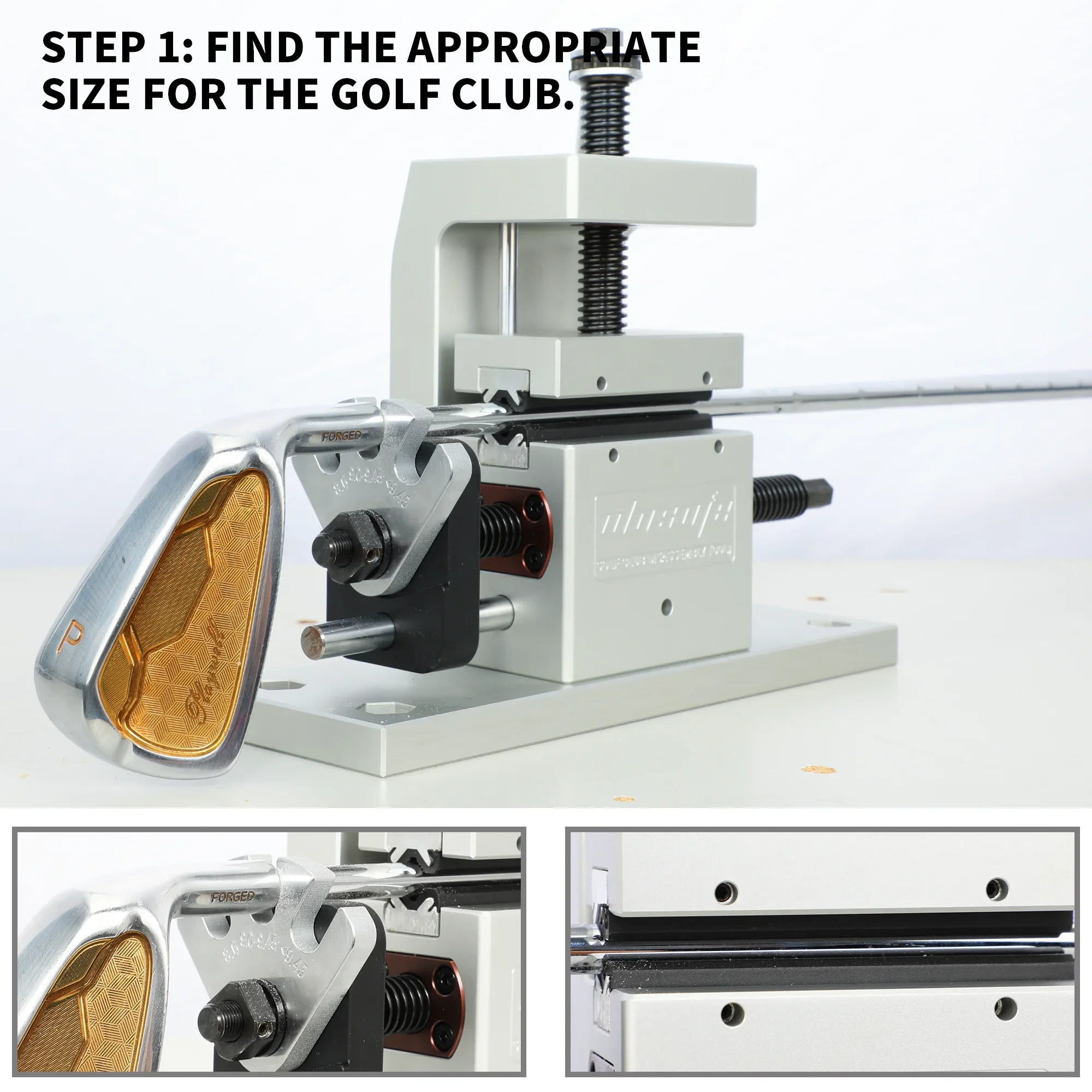 Factory Hot Sale in Stock Golf Workshop Head Removal Tools, Golf Ferrules Head Removal Tool for All Club Shaft Golf Vice Clamp