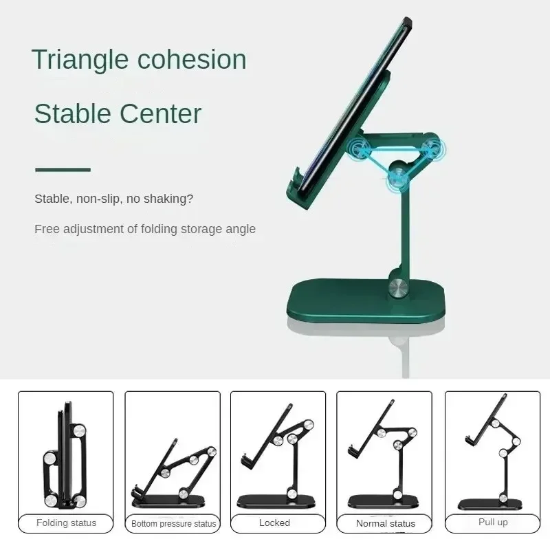 Mobile Phone Holder Stand Foldable Desktop Tablet Holder For IPhone IPad Samsung  Xiaomi Adjustable Universal Cell Phone Stand image 3
