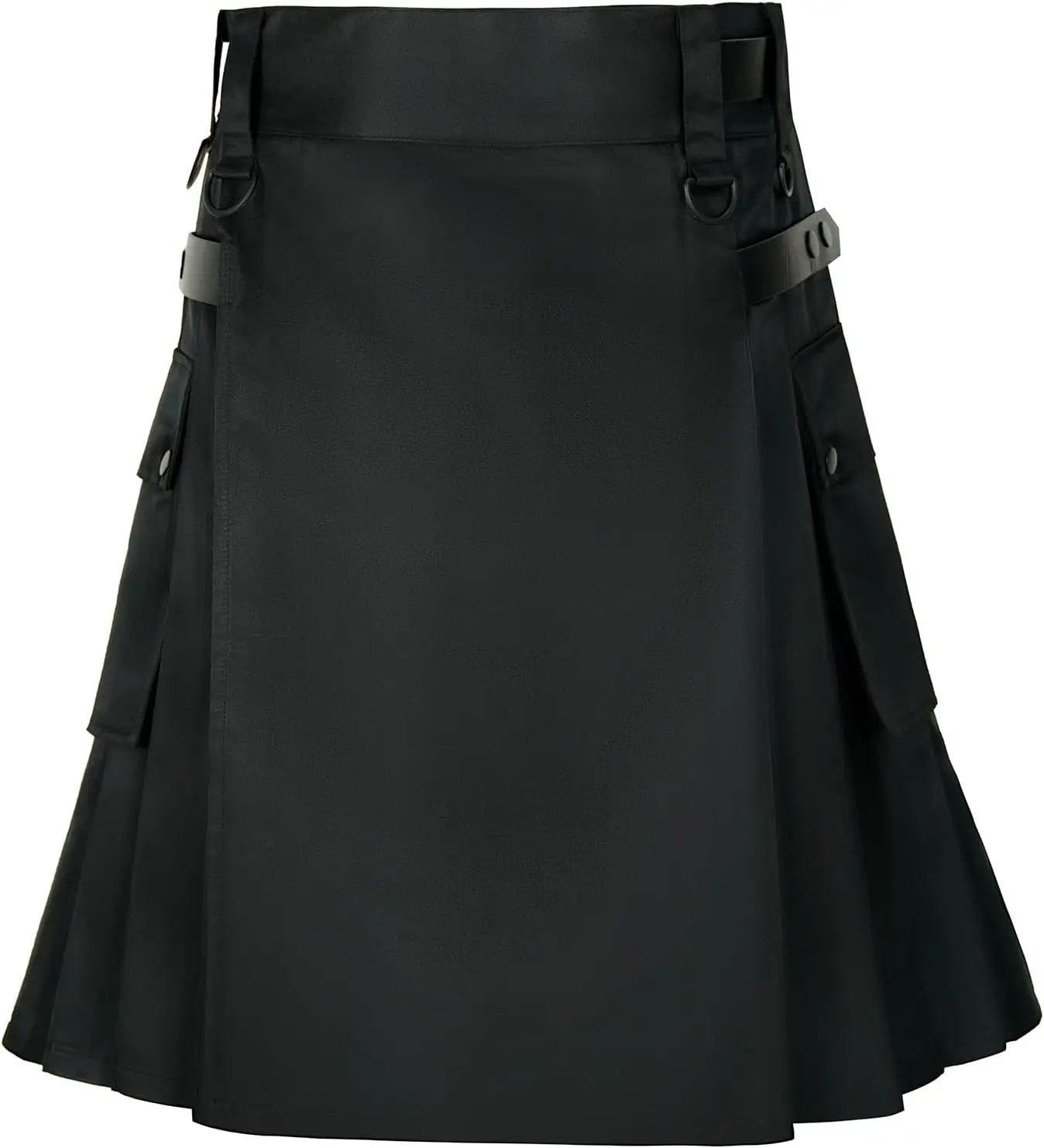 Mens Utility Kilt Pin Scottish Tartan Apparel Black & Irish Hybrid Royal Stewart Pockets Kilts