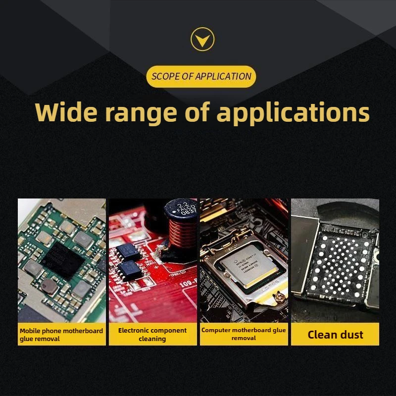 Spazzola sicura Spazzola per pulizia PCB della scheda madre antistatica per kit di strumenti di riparazione per telefoni cellulari Comodità a doppia testa