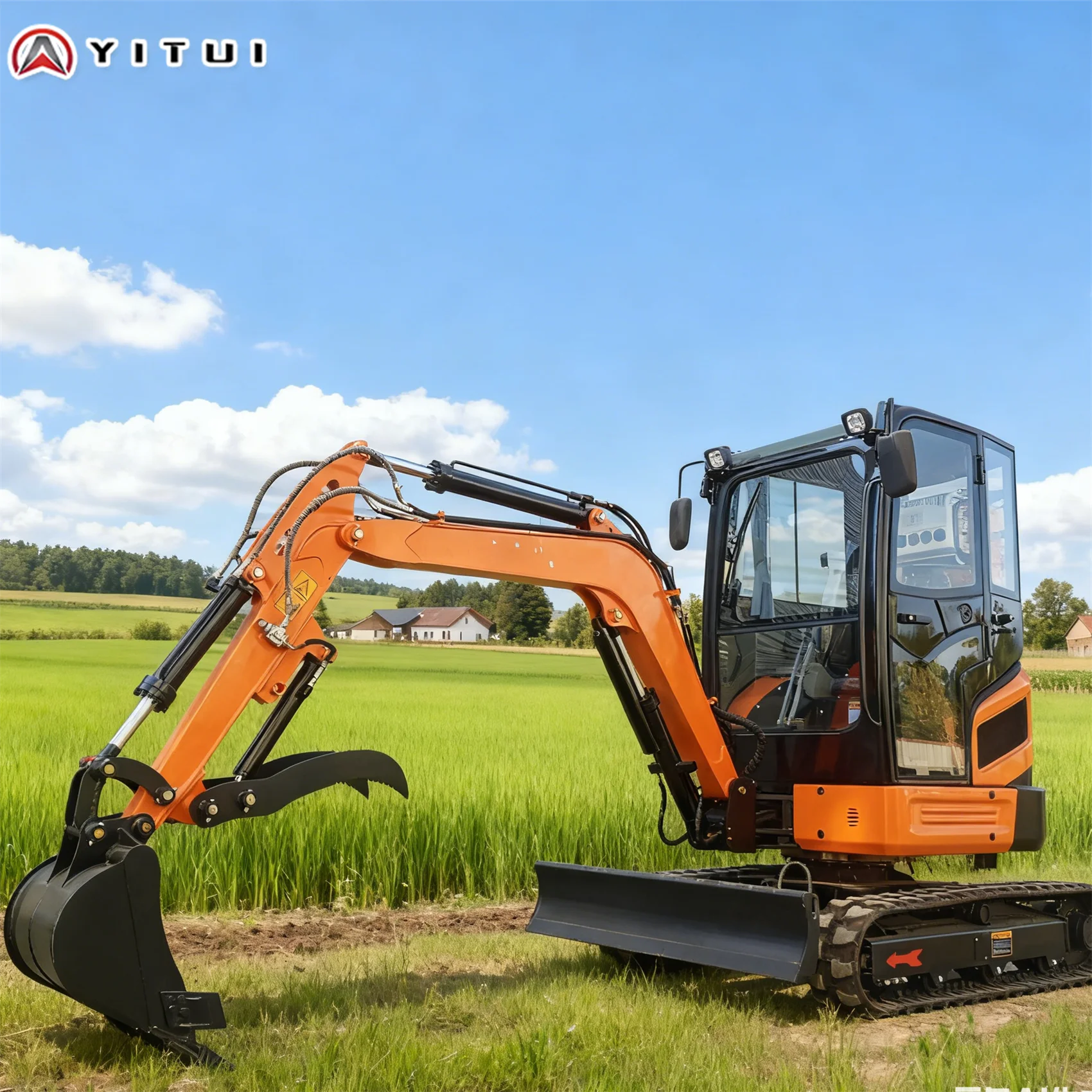 The Mini Excavator With A Rotating And Tilting Function At A Low Price Meets The Euro 5 Standard And Can Be Customized