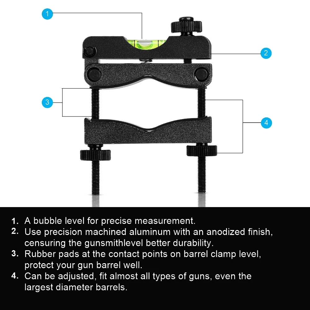 Outdoor Accessories Angle Level Instrument Scope Leveling System Aluminum Alloy Professional Reticle Leveling System