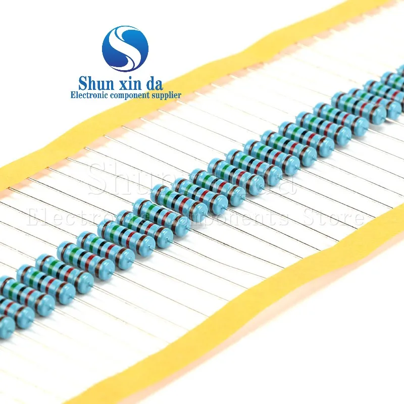 100PCS 1/4W 0R-10M 1% Metal Film Resistor 0.25W 0 2.2 10 56 68 100 120 150 220 330 270 470 1K 2K2 4.7K 100K 10K 470K 1M 10M ohm image 2