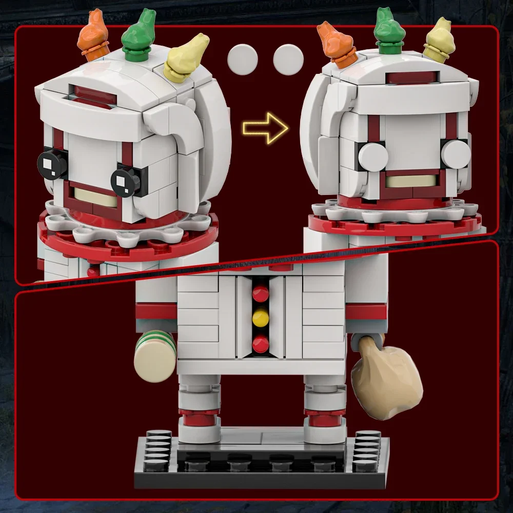 MOC قصة الرعب الأمريكية عمل الشكل ملتوي اللبنات نموذج Brickheadz الطوب DIY تجميعها لعبة للأطفال هدية