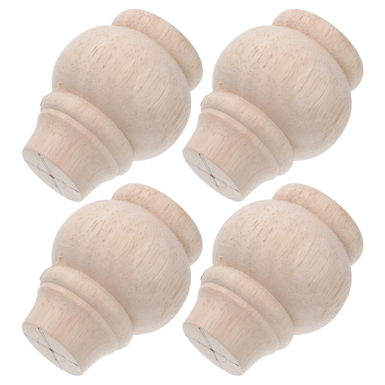 

4Pcs Wood Furniture Legs Unfinished Stable Replacement Sofa Couch Feet Cabinet Chair Small Table Feet Wood Furniture Legs