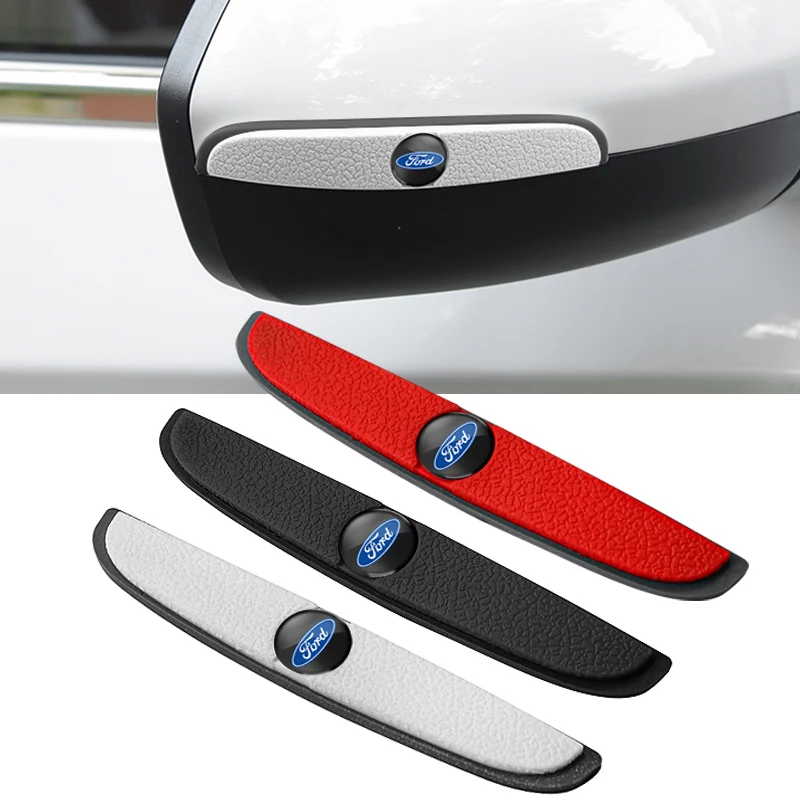 4Pcs Rubber Anti Collision Strip Car Door Protector Stickers For Ford S MAX Ranger Focus Fiesta Mondeo Kuga Mustang GHIA Transit