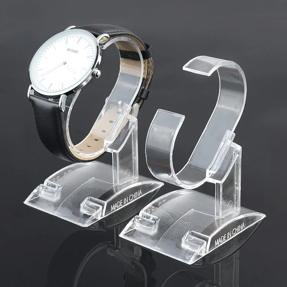 

20Pcs Clear Watch Display Stands, Transparent Plastic Watch Holder Bracket, Watch Organizer Rack for Men Women Smart Watches