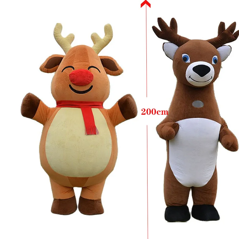 

200cm Inflatable Elk Costume Cosplay Funny Suit Party Costume Fancy Dress Lovely Halloween Costume For Adult