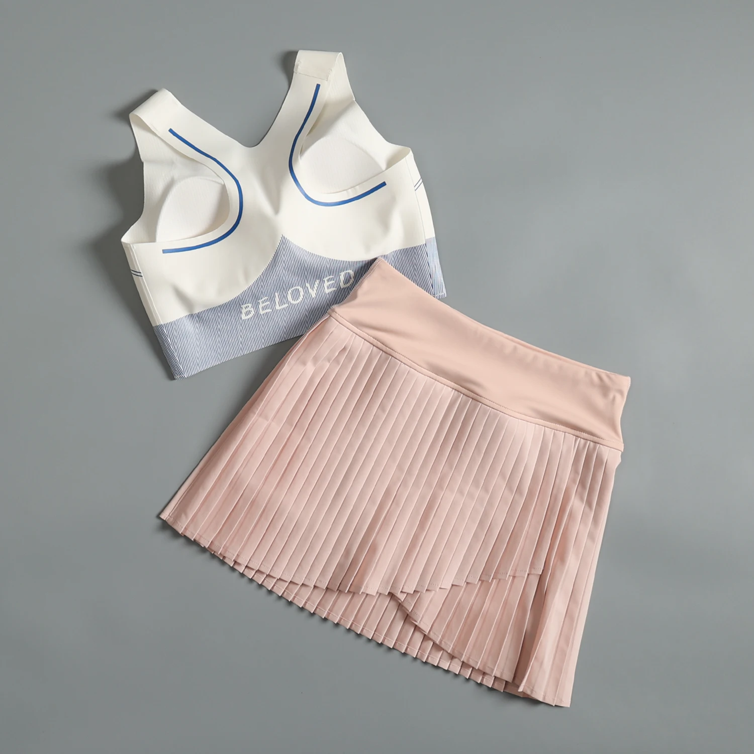 Sports suit for women in summer high-value yoga training running speed drying clothes 2025 new badminton fitness suit