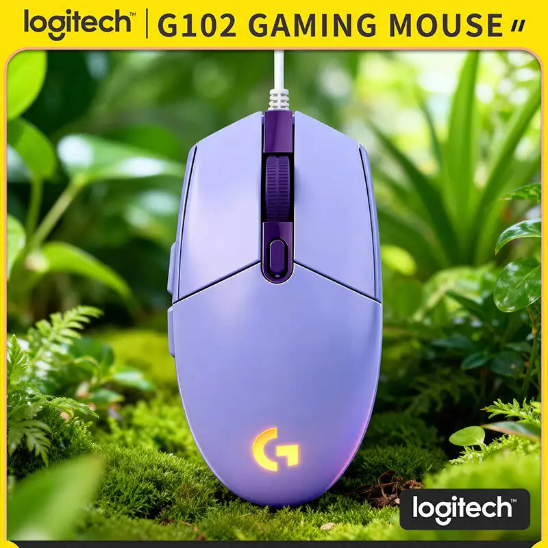 

Logitech G102 Gaming Mouse, 8x Faster Response, Adjustable DPI, Custom RGB, 6 Programmable Keys for Windows