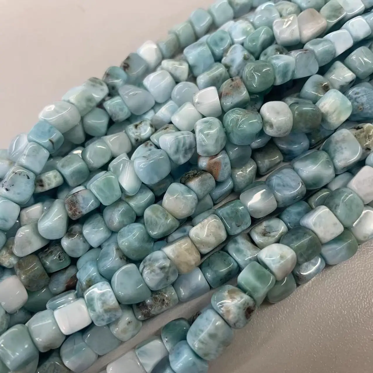 5-6mm natural larimar stone beads natural gem stone beads for jewelry making strand 15