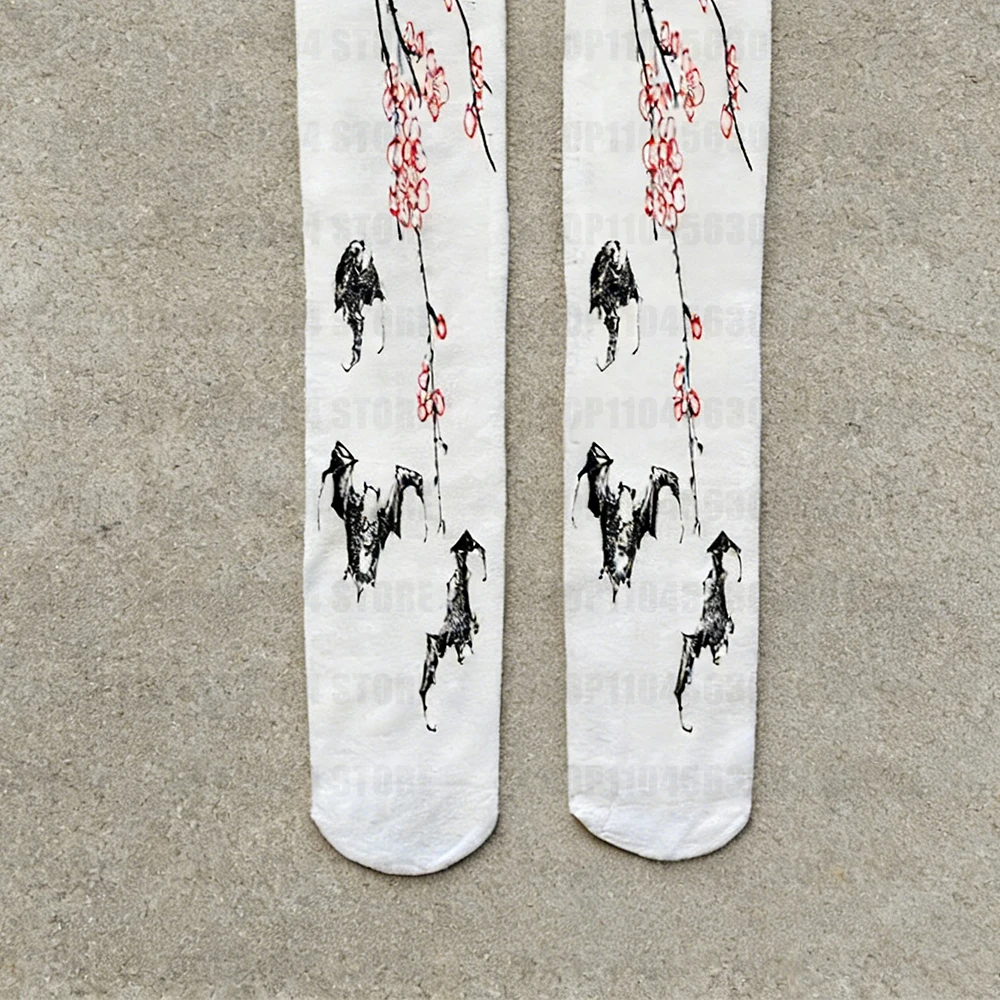 Y2K Socks 2000s Classic Style Cute Printed Women's Over the Knee Socks Japanese Sweet Kawaii Slimming Lolita thigh high socks Em