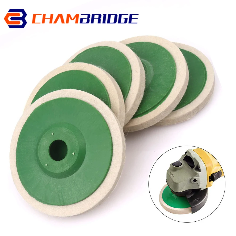 

4inch 100mm Wool Angle Grinder Flap Felt Wool Polishing Wheel Dremel Buffing Abrasives Grinding Disc Rotation Tool Accessories