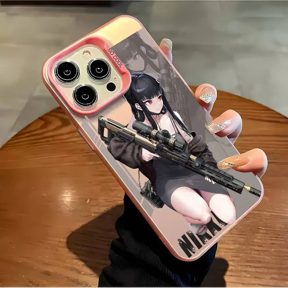 لعبة N-Nikki جراب هاتف موضة آيفون 16 15 14 13 12 11 Mini Pro Max X XR XSMAX 8 7 Plus مكافحة سقوط ماتي الغطاء الخلفي IM #3