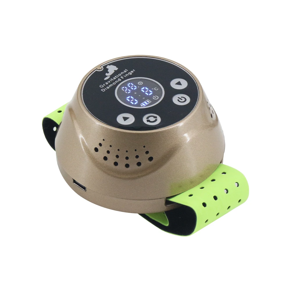 New Gravitational Microcurrent Golden Finger EMS Pluse Massage To Relax Neck Muscle Beauty Machine Diamond