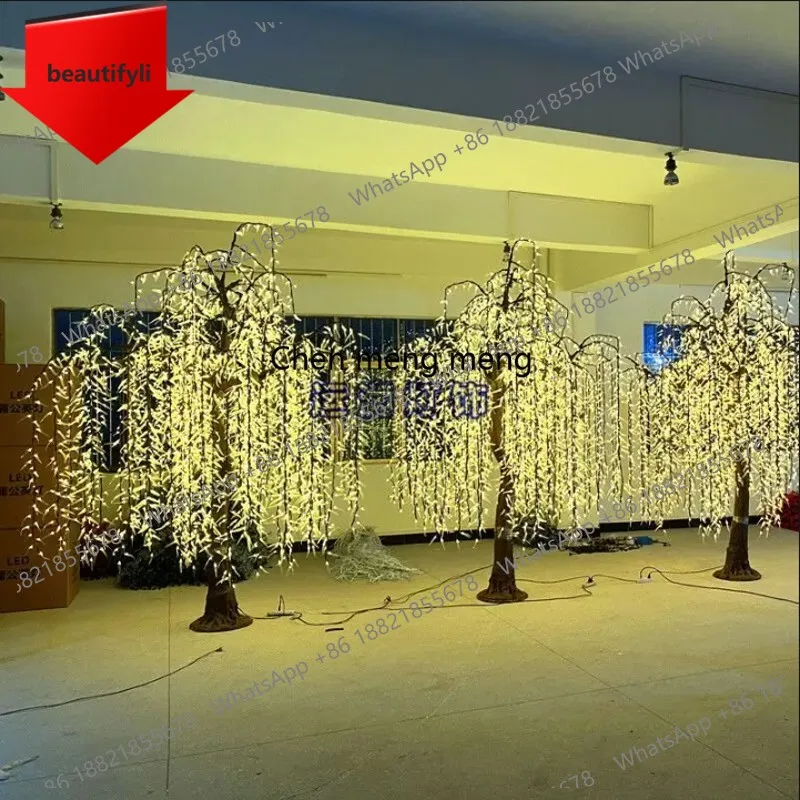 

Уличный светодиодный светильник X188 в виде искусственной ивы, водонепроницаемый, для ландшафтного освещения, 110В/220В, для сада, дорожек и дворов