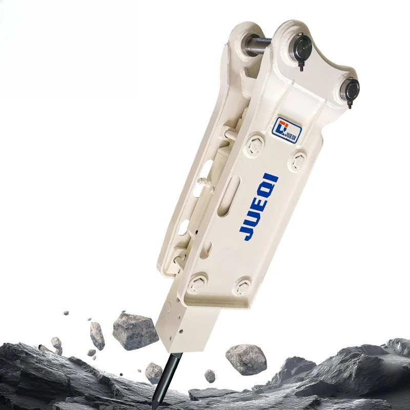 Breaking Hammer Excavator Triangular Hydraulic Breaking Hammer Wear-resistant and Reliable Mining Rock Drilling Using Straight