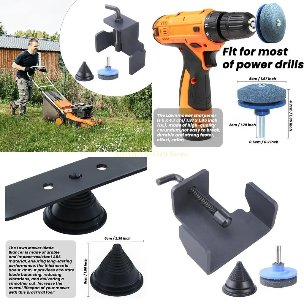 

Инструмент с удалением лопатки газонокосилки A2BE с балансировщиками лезвия и заменой точилки 490-850-0005