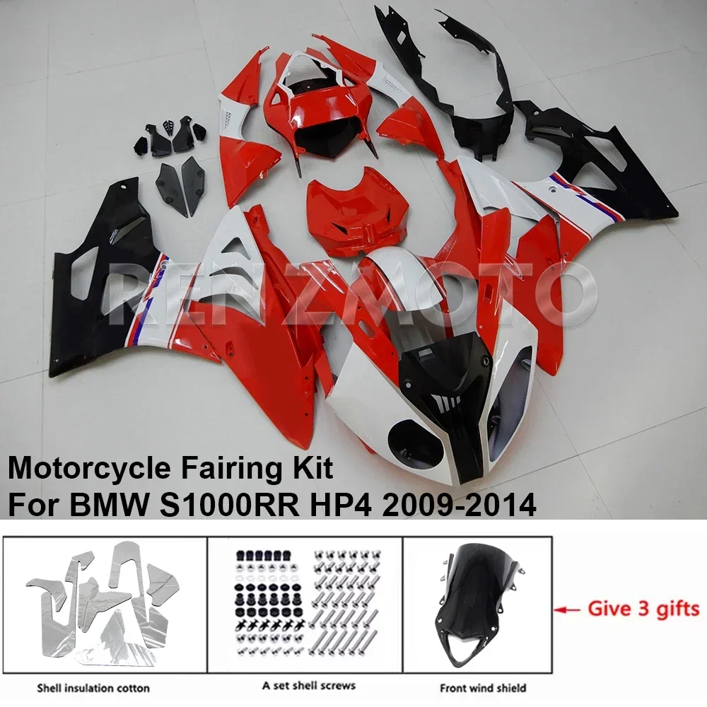 For BMW S1000RR S1000 RR HP4 2009-14 Fairing Motorcycle Set Body Kit Decoration Plastic Guard Plate Accessories Shell B1012-121a