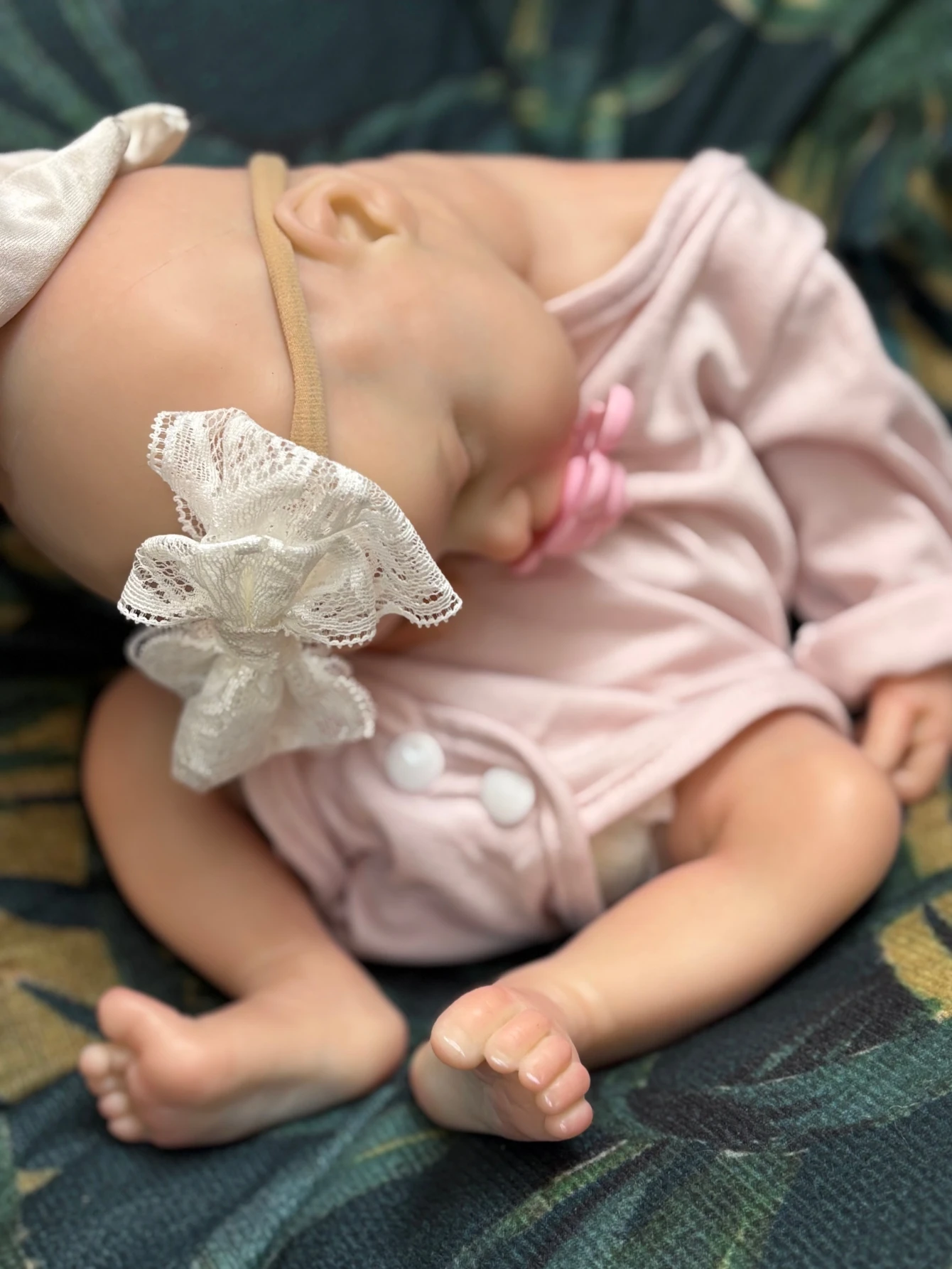 16-Zoll-All-Silikon-Reborn-Baby-Mädchen, handgefertigt, weich, für Neugeborene, Zwillinge B, lebensechte bemalte Kunstpuppe mit sichtbaren Adern als Geburtstagsgeschenk