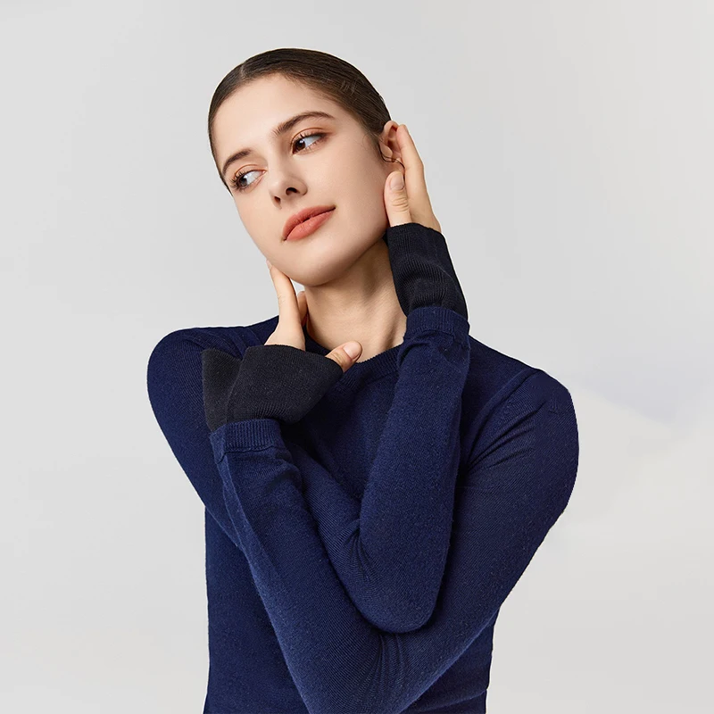 Pull en laine à manches longues pour femmes, pull mince, tricots de haute qualité, vêtements pour femmes, Totem * 23AW, T0T