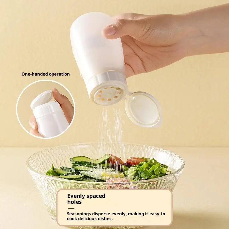 المطبخ البلاستيك زجاجة توابل الشواء زجاجة توابل مع غطاء الملح الفلفل شاكر الفلفل شاكر الغبار جرة توابل صغيرة #2