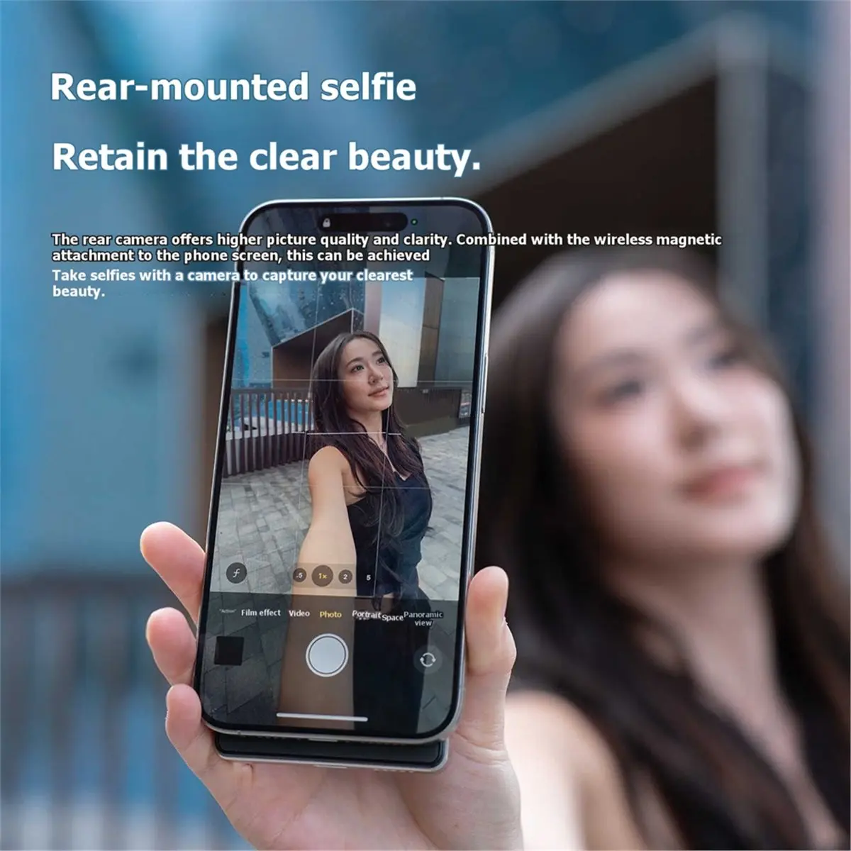 Dynamic MS02 Magnetic Selfie Monitor Screen for IPhone Android Smartphone Rear Camera Vlog External Phone Screen