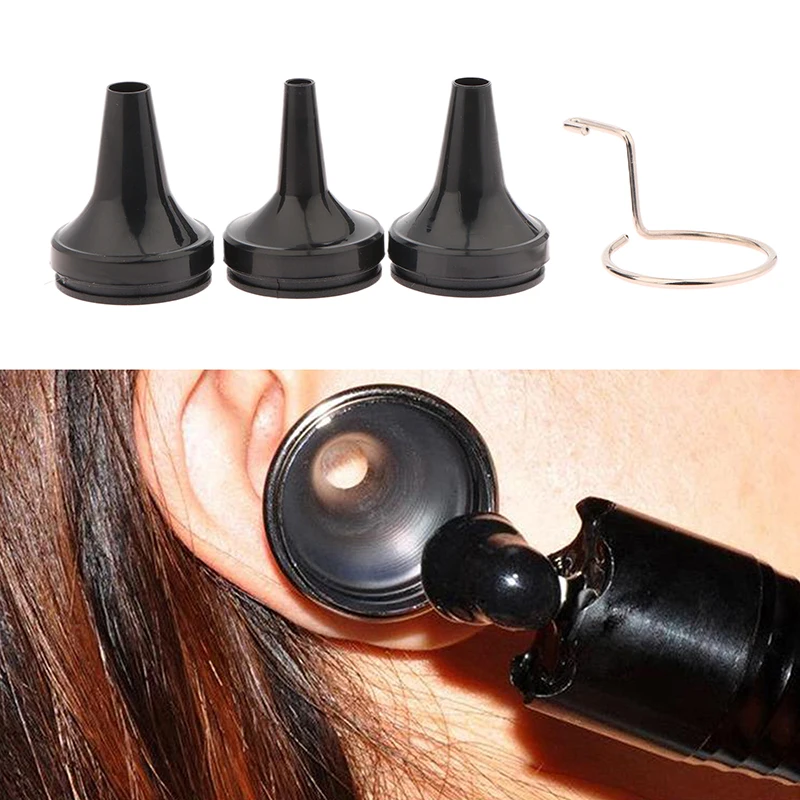 Outdoor Reusable Adult Child Non Disposable Speculum Earmuff Otoscope Accessory Ear Tip Funnel Nozzle Specula Cone Replacement