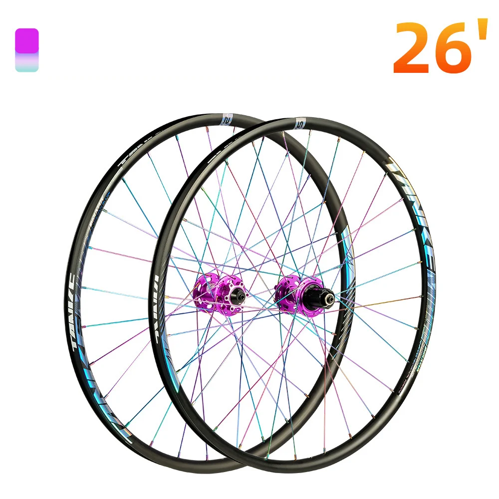 TANKE Mountain Bike WheelSet 26 27.5 29 inchs 120 Click 4 Pelin QR TA MTB Race Bike Wheel 7-12S cassette Flywheel 1.95-2.5 Tire