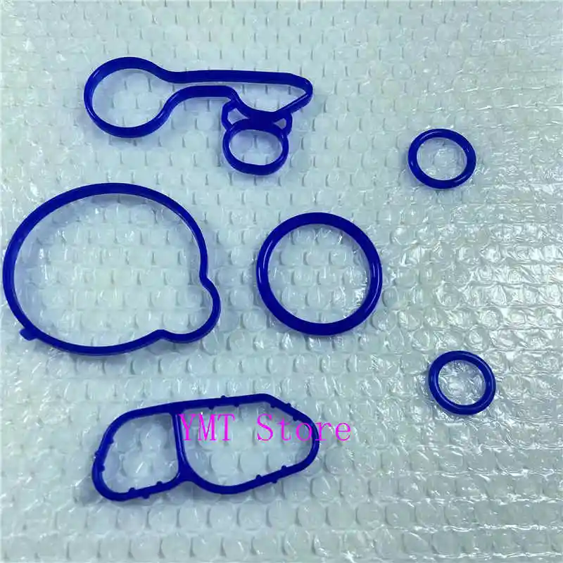 1Set Engine Oil-Cooler Repair Kits Gaskets Seals 55565385 For Chevrolet Cruze Sonic Trax Encore Astra 55566784, 55568539