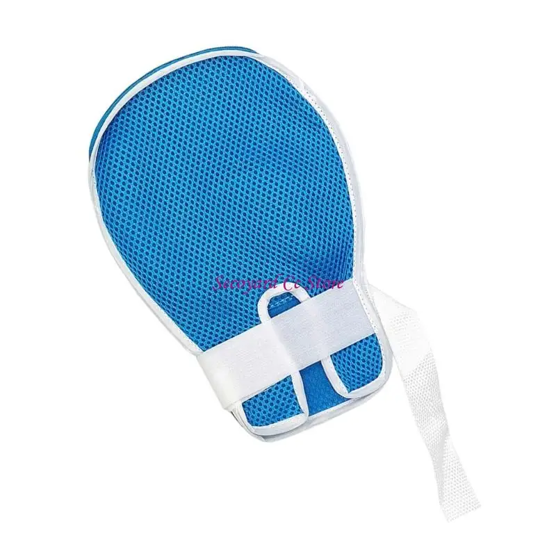 N3UC 1/2pcs Breathable Mesh Restraint Gloves Adjustable Wrist Straps For Injury Prevention And Comfortable Safety Protections