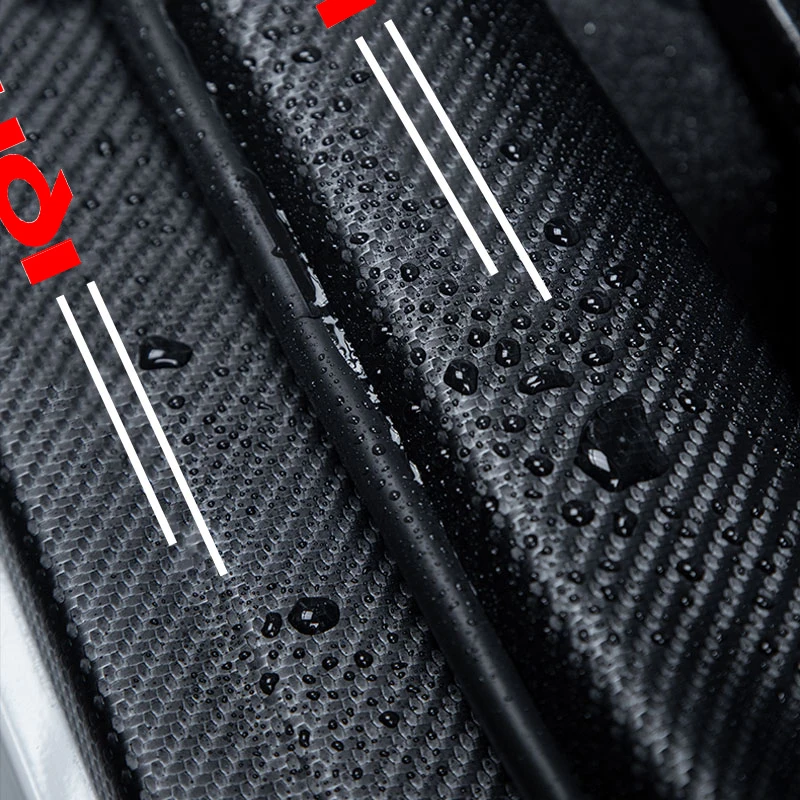 Car carbon fiber strip sticker anti step threshold decoration suitable for Audi A3 A4 A5 A6 A7 B5 B6 C5 C6 8P 8V 8L Q2 Q3 Q5 Q8