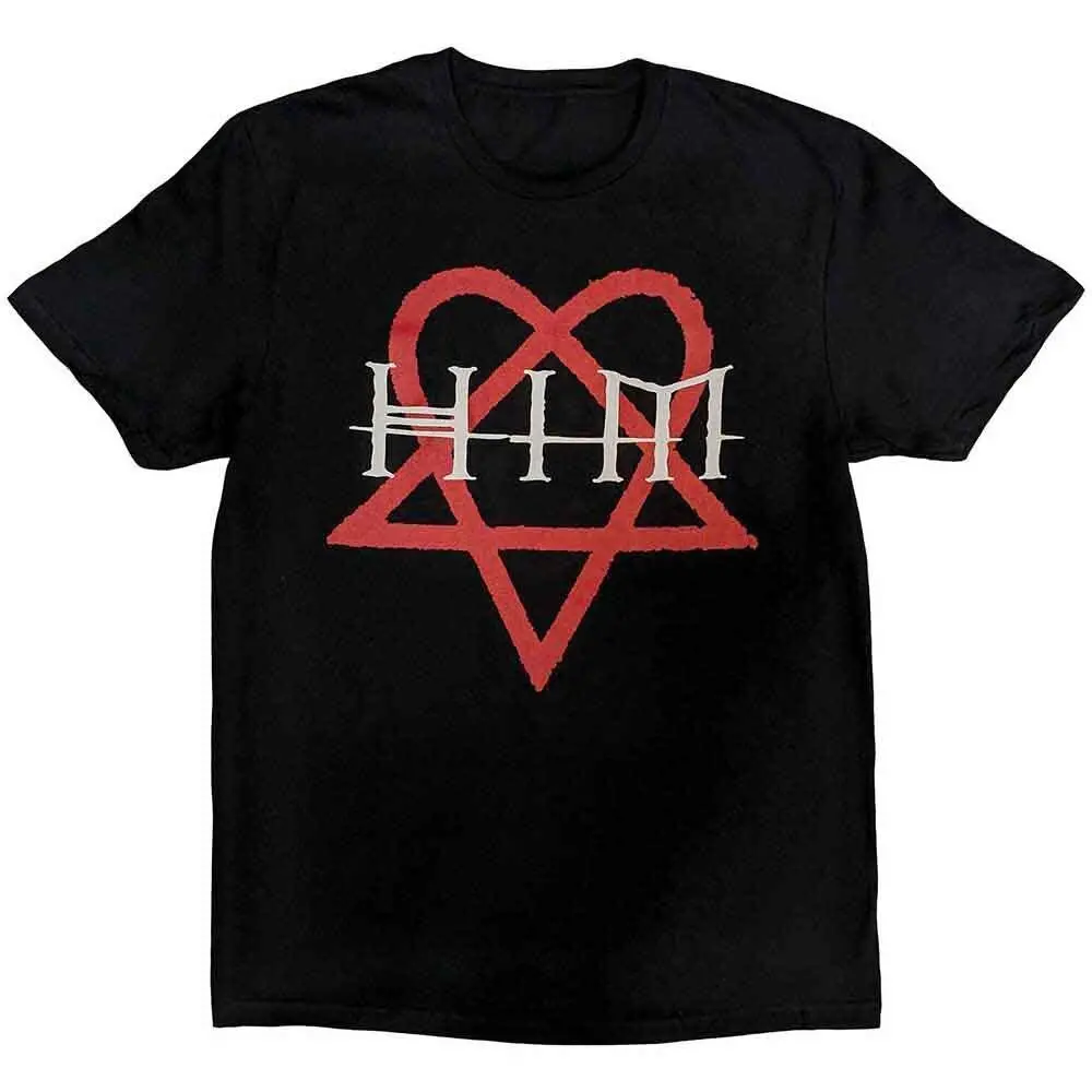 Him Heartagram T Shirt Black New