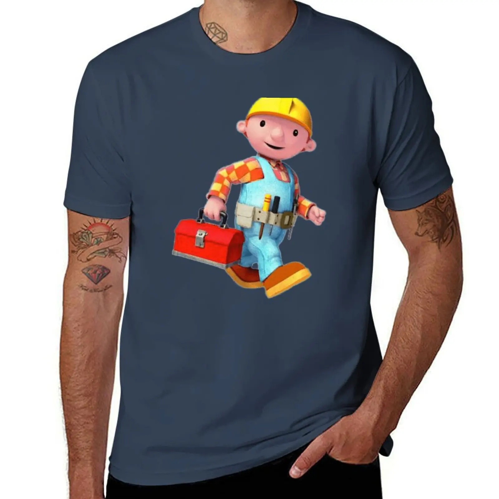 

Bob The Builder T-Shirt g man t shirts for men printed t shirts for man t shirts for man cotton soft T-Shirt