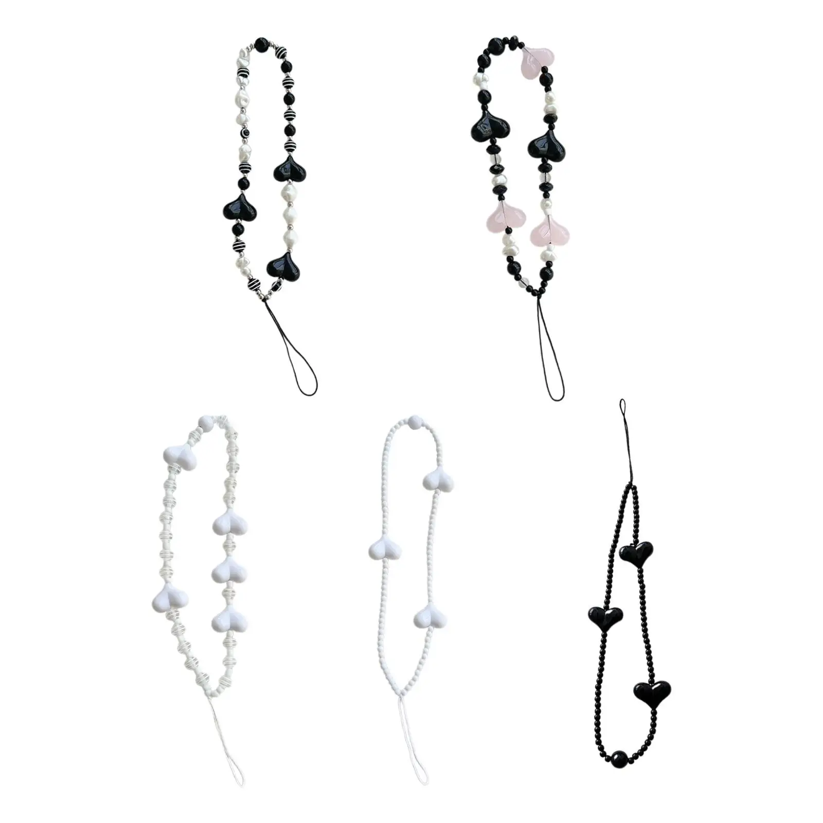 

Acrylic Beaded Phone Strap Bag Charms Phone Charm for Adults Kids Handbag