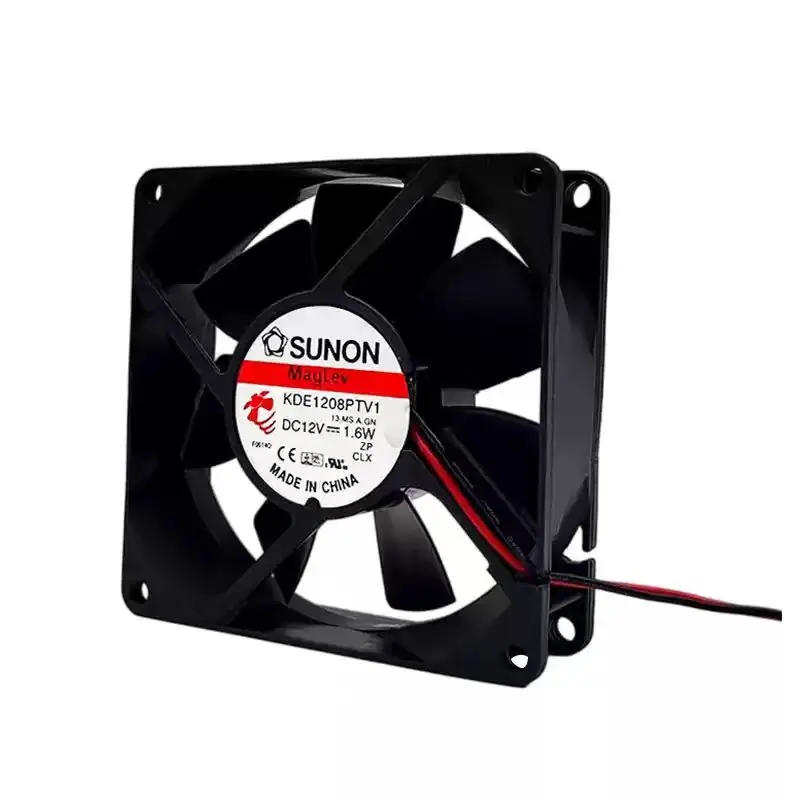 Original For SUNON MagLev KDE1208PTV1 12V 1.6W 8025 80mm 8cm 2Pin Ultra Long Life Quiet PC Case Inverter DC Cooling Fan